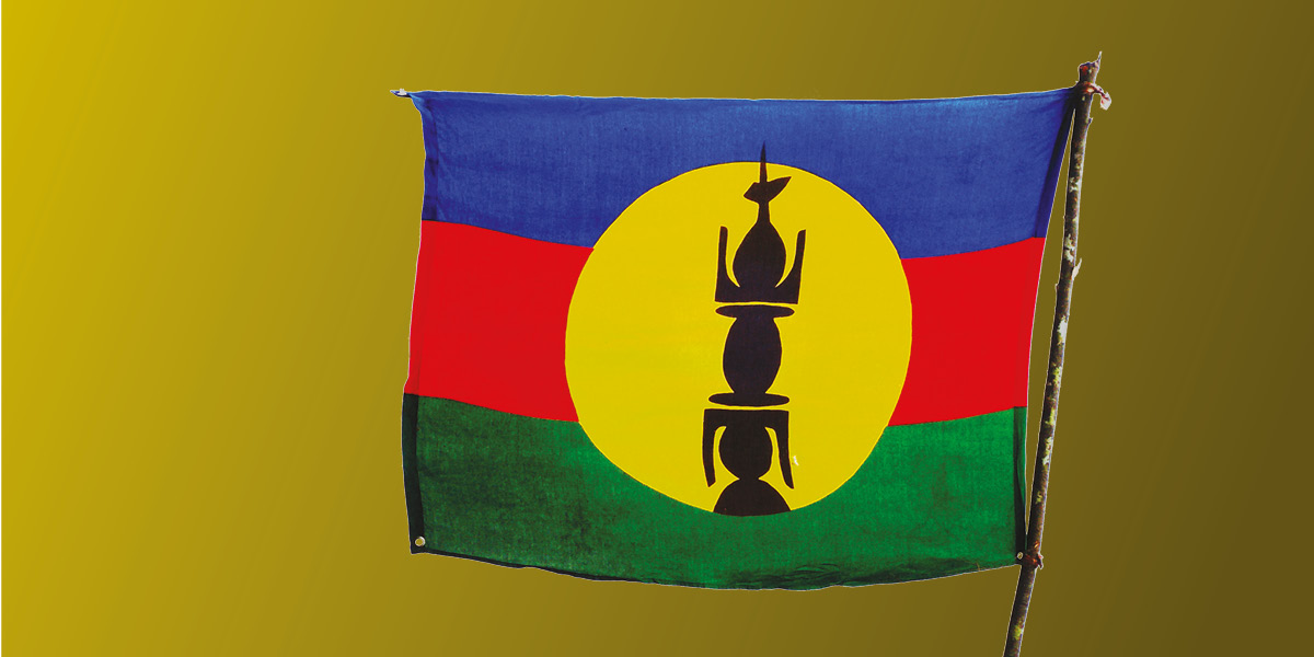 The flag of Kanaky (New Caledonia)